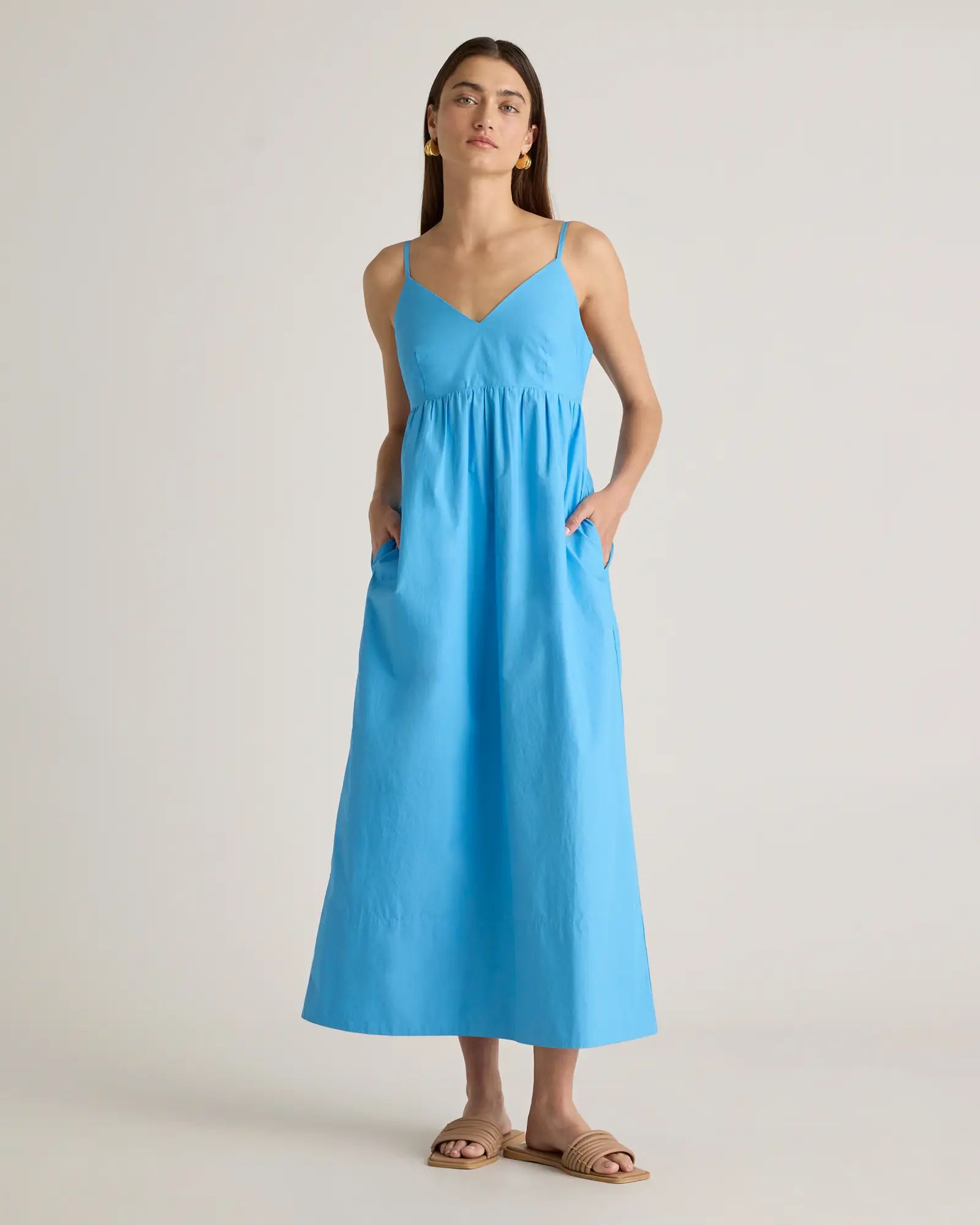 100% Organic Cotton Sleeveless Maxi Dress | Quince