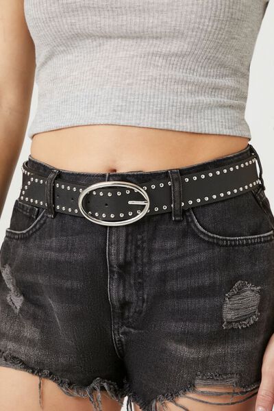 Studded Faux Leather Belt | Forever 21 (US)