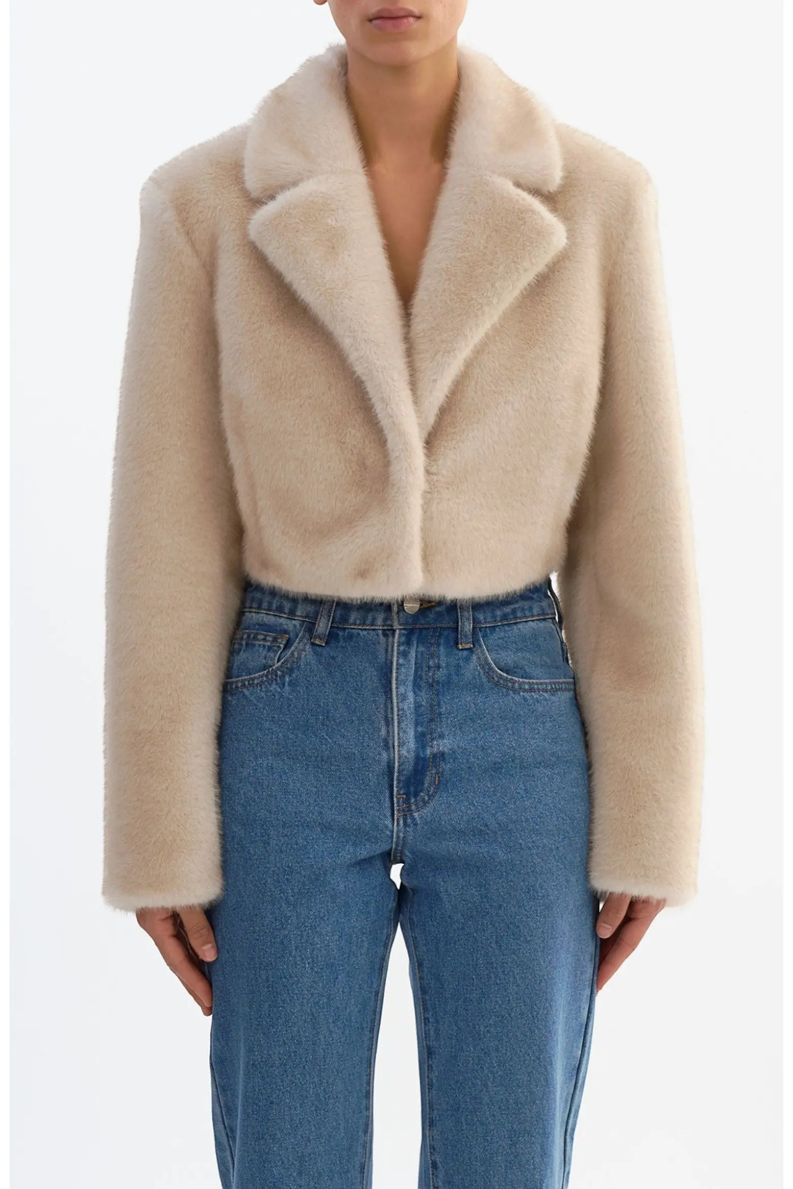 CARLIE | Faux Fur Cropped Blazer (Women) | Nordstrom | Nordstrom