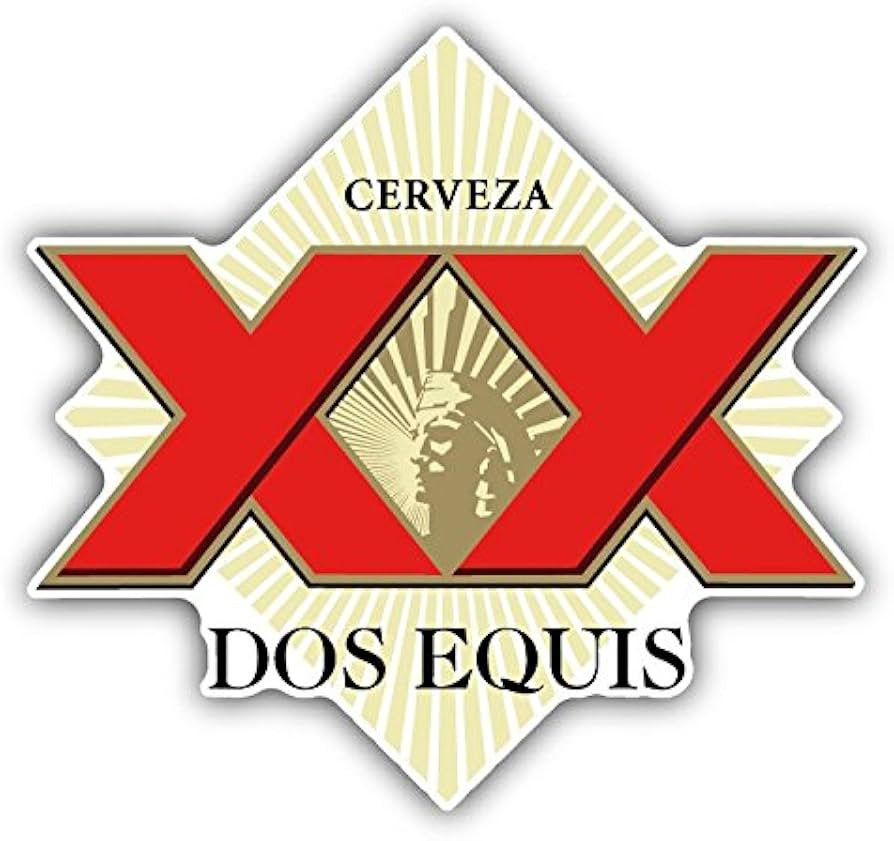 qualityprint Cerveza Dos Equis Logo Decor Bumper Vinyl Sticker 12'' X 13'' | Amazon (US)