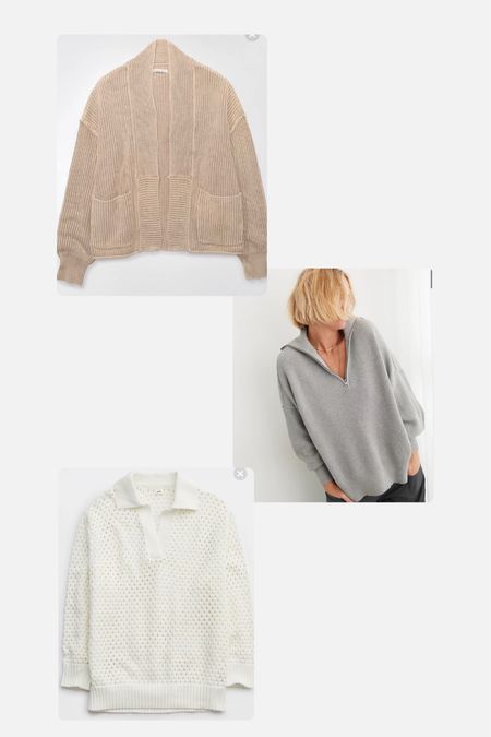 Some Aerie sweater picks 
On sale 

#LTKSeasonal #LTKSpringSale #LTKfindsunder50