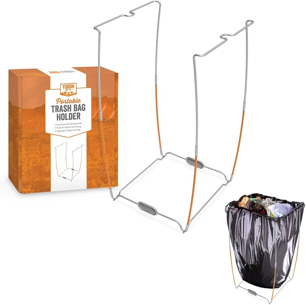 Yukon Glory™ Trash Bag Holder | Stainless Steel Support Stand | Camping Bag Holder | Collapsibl... | Amazon (US)