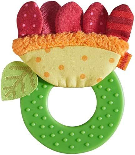 HABA Teether Chomp Champ Flower Teether - Soft Activity Toy with Crackling Foil Petals & Plastic Tee | Amazon (US)