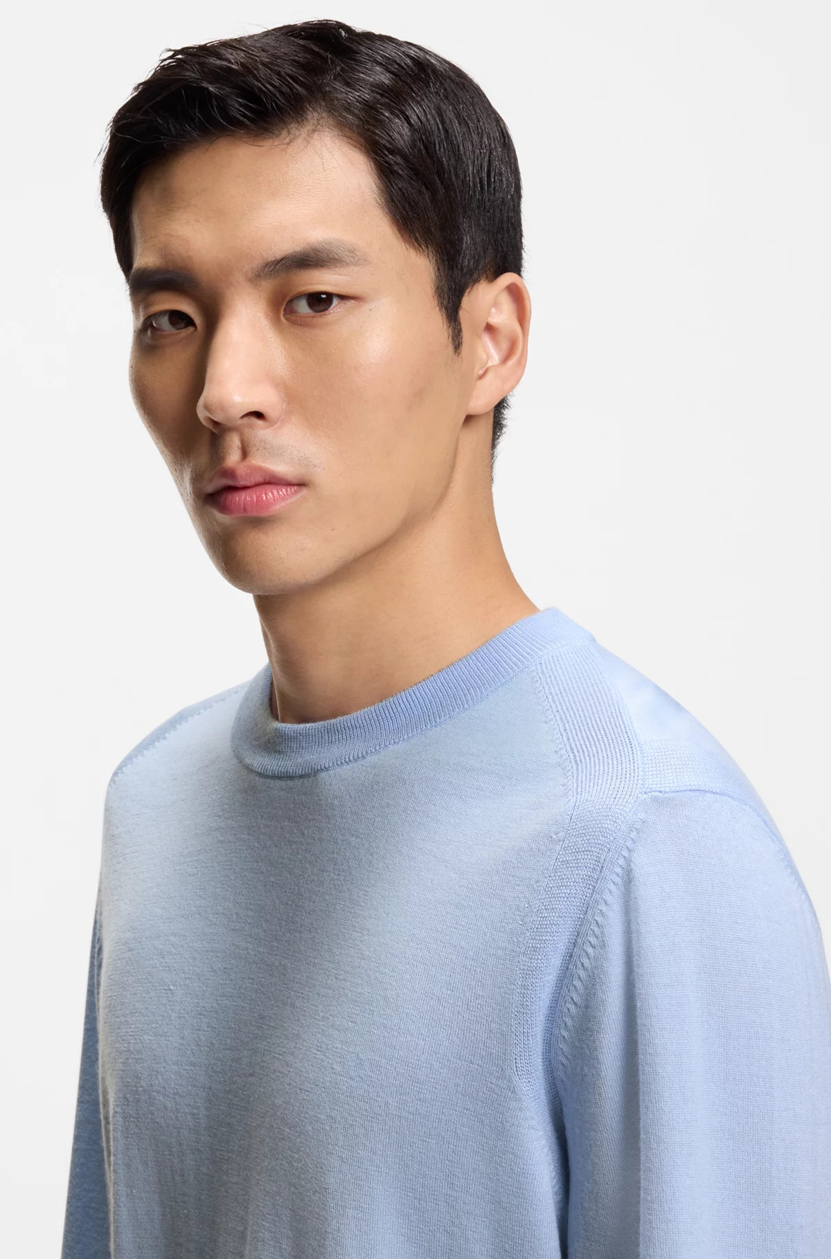 Knitted sweater in wool, silk, and cashmere | Hugo Boss (US)