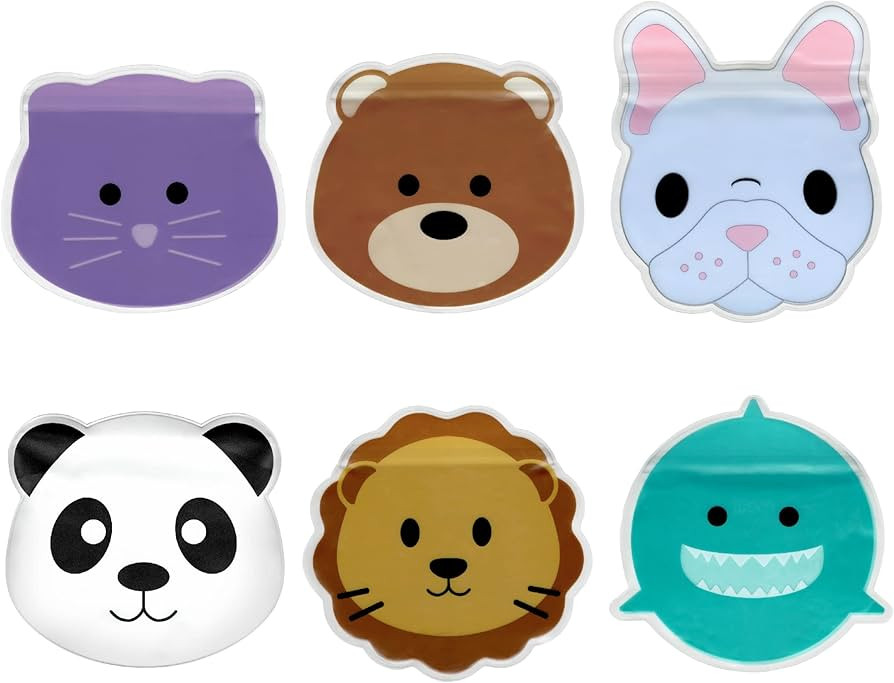 melii Reusable Animal Snack Bags for Kids, Food Storage & Meal Prep Container (6 Pack) | Amazon (US)