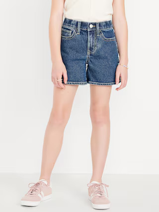 High-Waisted Jean Midi Shorts for Girls | Old Navy | Old Navy (US)