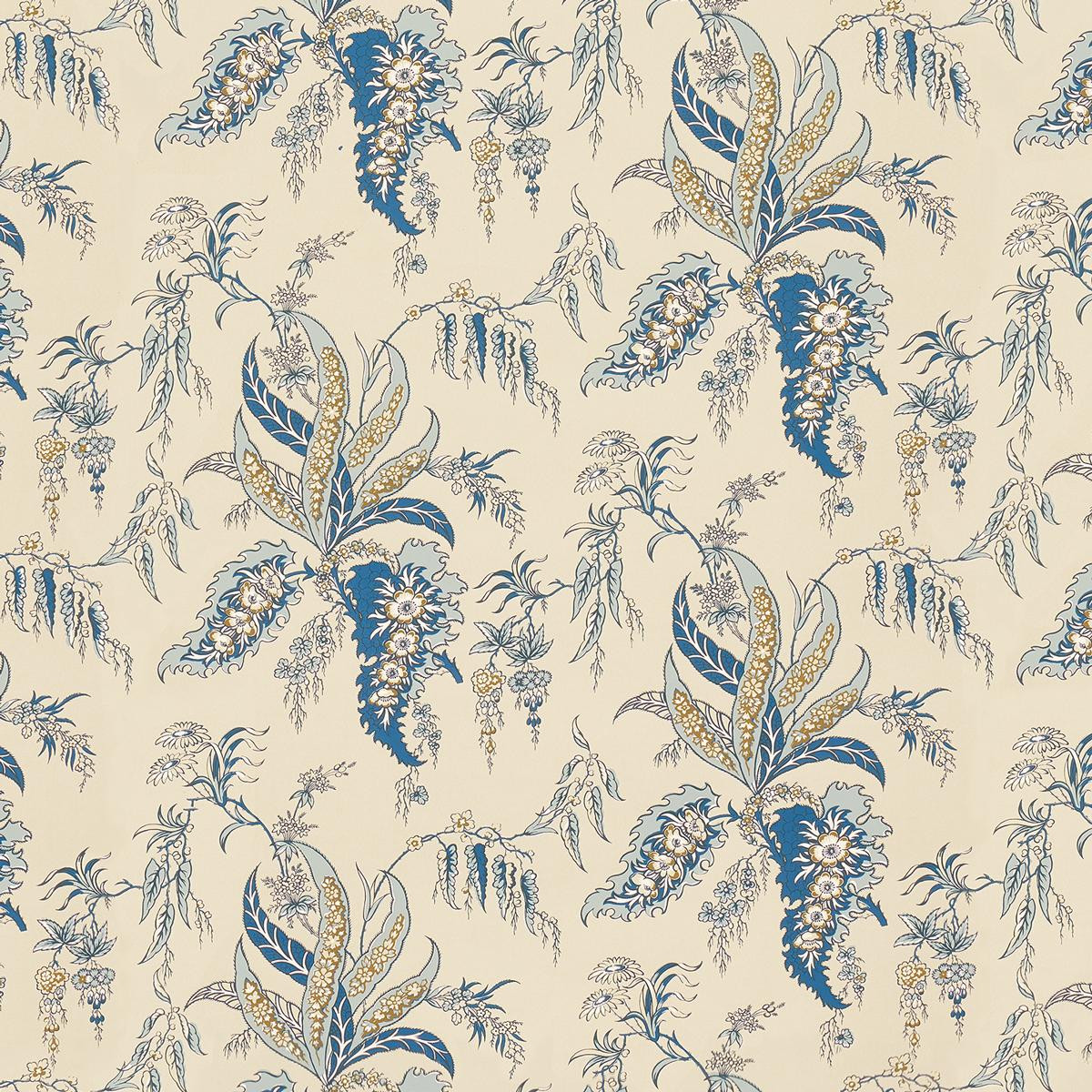 Schumacher Apolline Botanical Ciel & Marine Wallpaper | DecoratorsBest