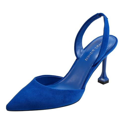 Marc Fisher Women's HADYA Pump, Blue Suede 421, 6 | Amazon (US)