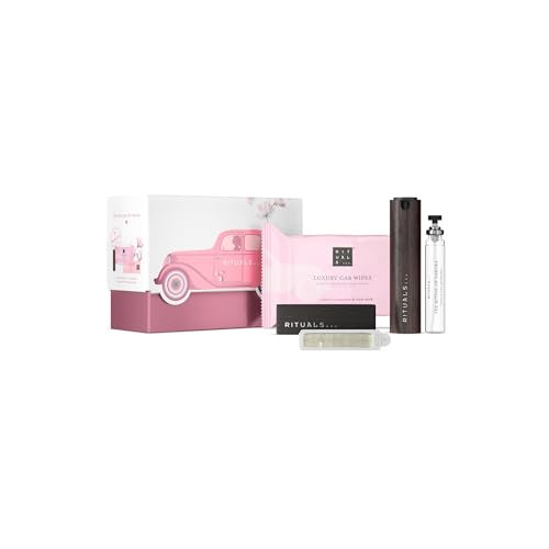 RITUALS The Ritual of Sakura Car Perfume Gift Set – Includes Car Perfume, Wipes, 2 Refillable Air Fresheners and a reusable wooden holder – with Cherry Blossom and Rice Milk | Amazon (UK)