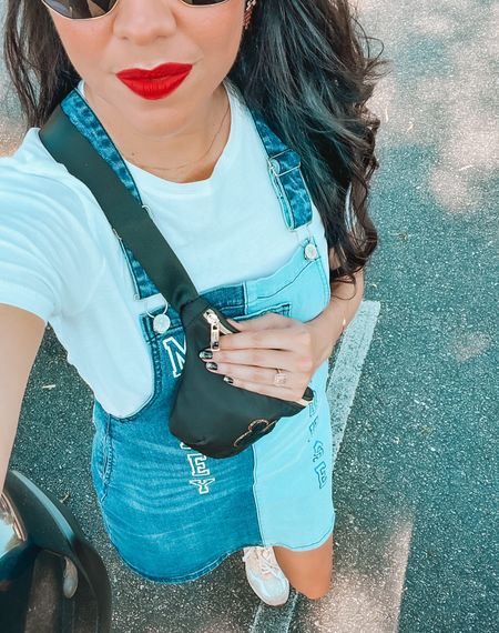 Park ready and soaking up the last bit of summer here at Disneyland! I’m in LOVE with this retro two tone denim Mickey Mouse dress! I paired it with a white tee and sneakers! Along with my new Mickey Mouse fanny, sling bag! #DisneyOutfit #DisneyParkOutfitInspo #DisneyOOTD

#LTKSeasonal #LTKstyletip #LTKitbag