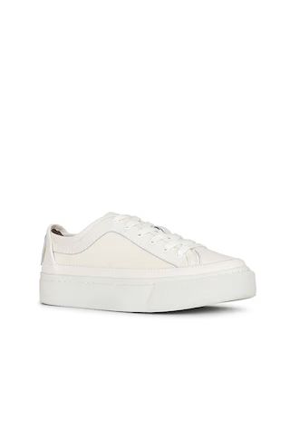 ALLSAINTS Milla Sneaker in White Leather and Suede Mix from Revolve.com | Revolve Clothing (Global)