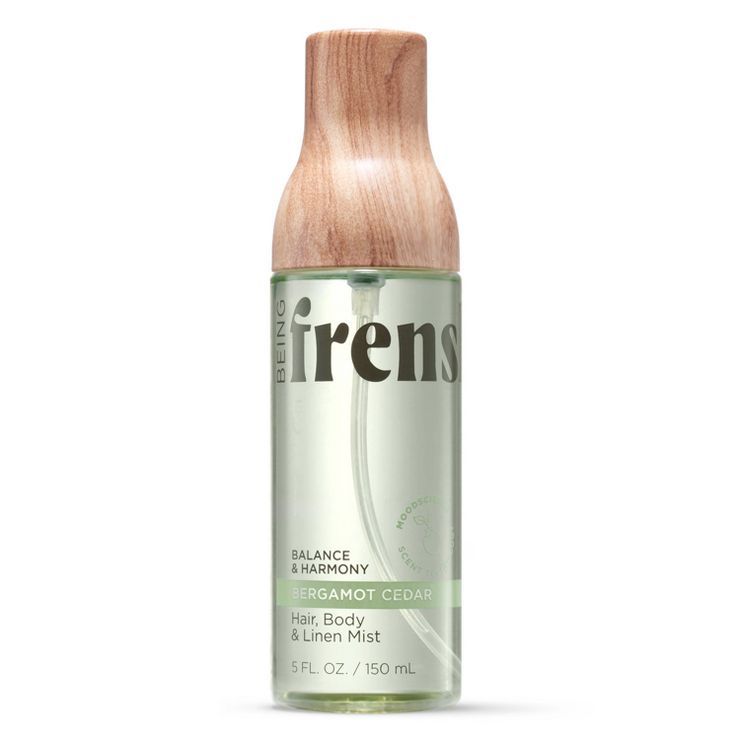 Being Frenshe Hair, Body & Linen Mist Body Spray with Essential Oils - Bergamot Cedar - 5 fl oz | Target