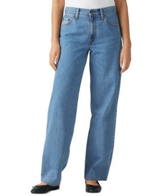 Levi's Premium Women's Mid-Rise Baggy Dad Jeans 32" - Shrink Up | Macy's