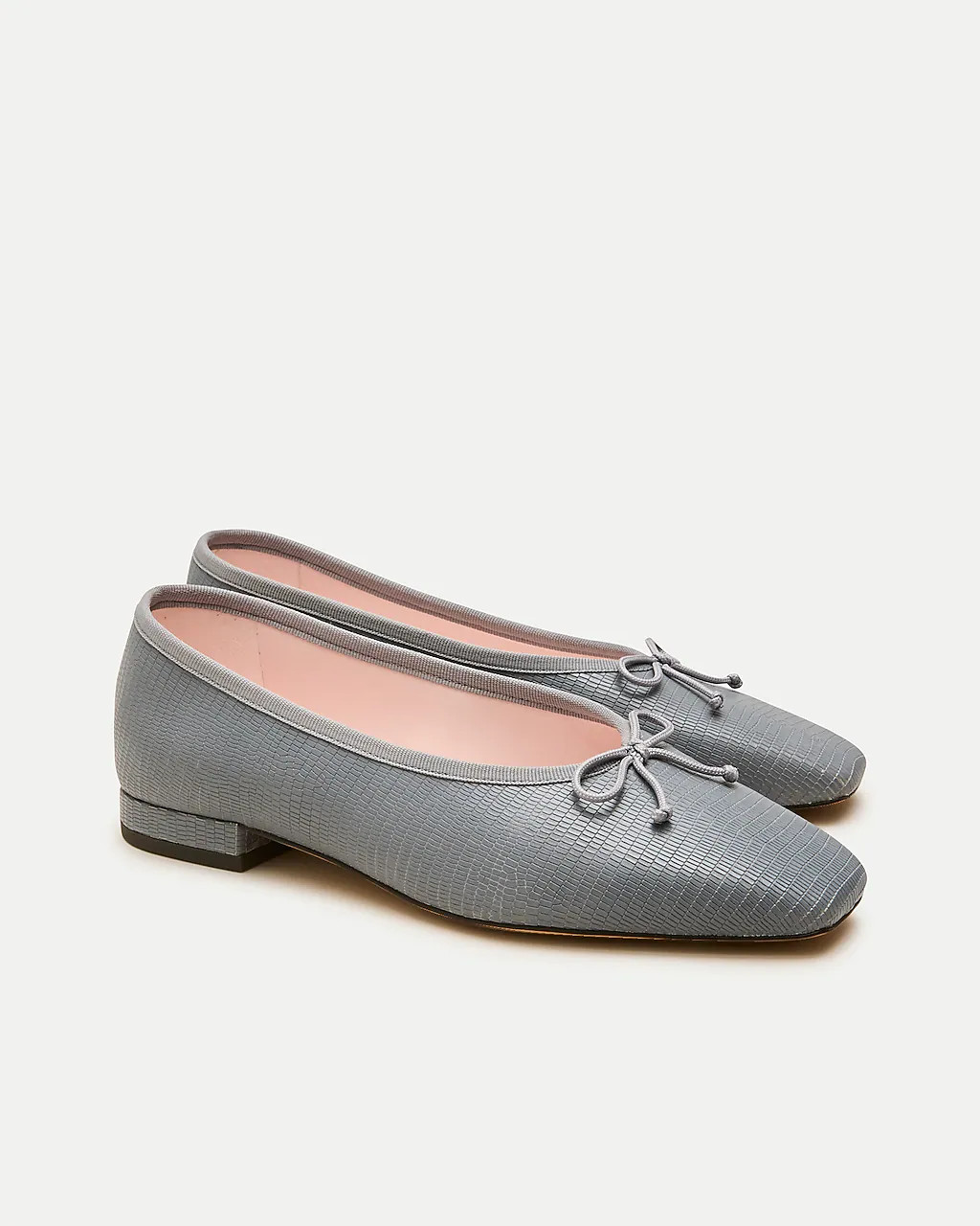 Sophie ballet flats in lizard-embossed leather | J. Crew US