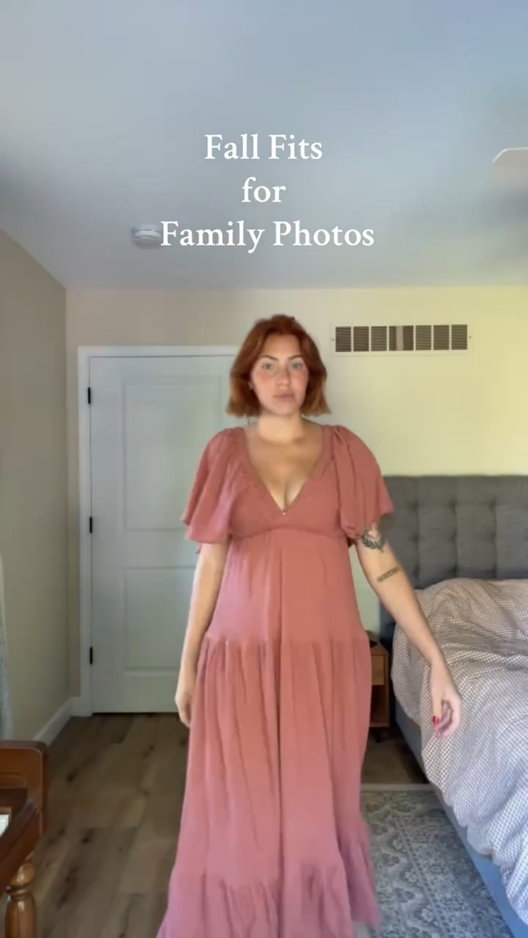 These fits would be perfect for your fall family photos #ootd #fallfamilyphotos #grwm #fallfashion #momstyle