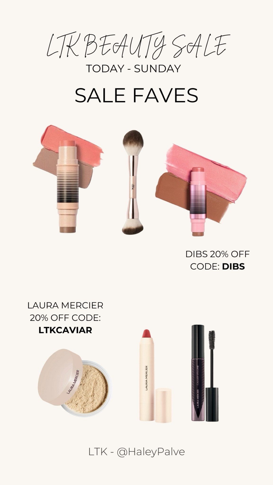 LTK Beauty Event is live! 20% Dibs with code: DIBS and 20% off Laura Mercier with code: LTKCAVIAR

#LTKFindsUnder50 #LTKSaleAlert #LTKBeauty