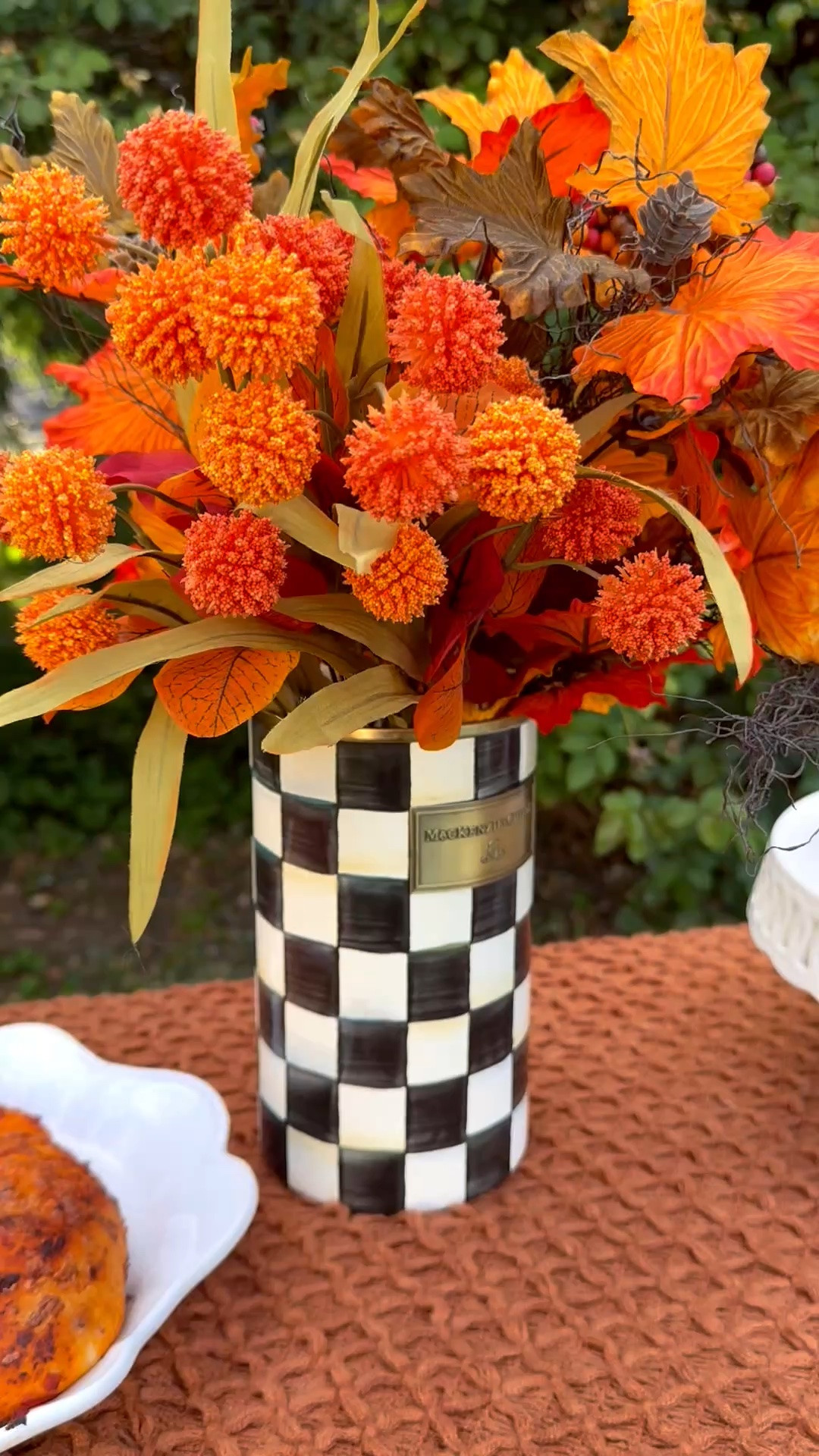 #ad This black and white courtly check canister from @Wayfair makes the perfect vase on my Halloween hosting station! 🎃 #wayfairpartner #wayfair

#LTKSeasonal #LTKHome #LTKSaleAlert