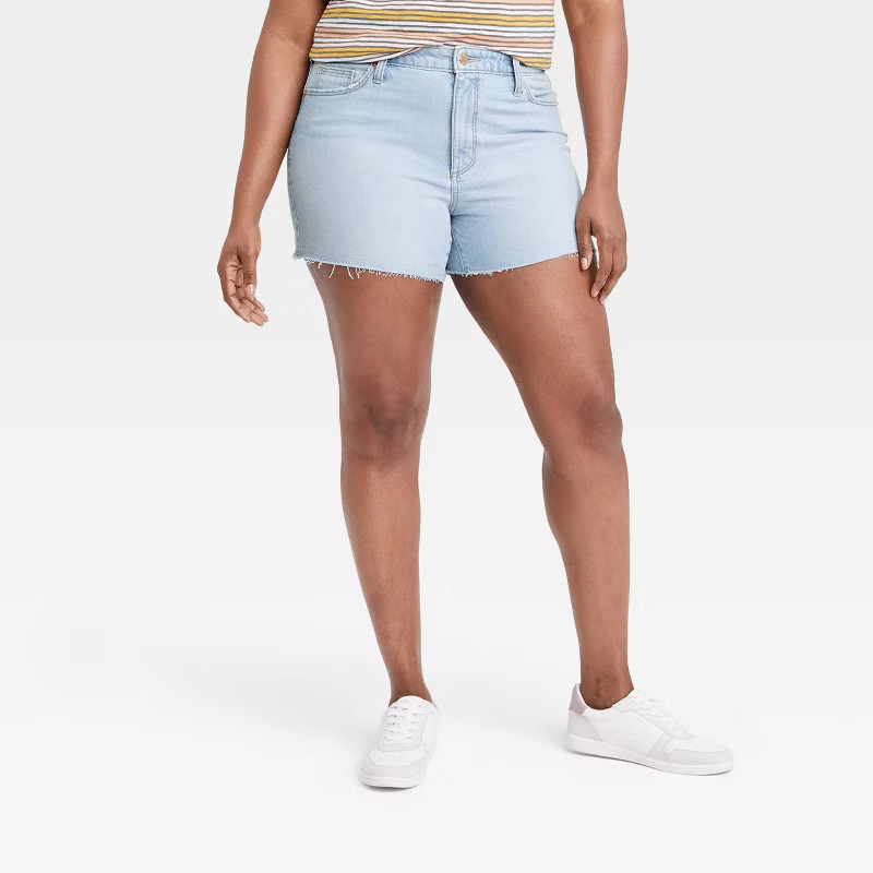 Women's High-Rise Vintage Midi Jean Shorts - Universal Thread™ | Target