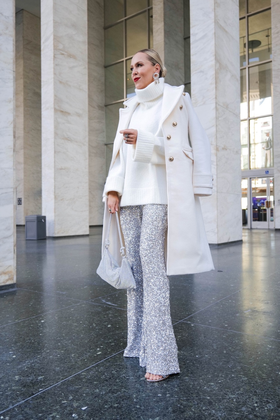 Express site wide 50% off sale 

Gold button white coat. Sequin. Flare pants. 

#LTKsalealert #LTKGiftGuide #LTKHoliday