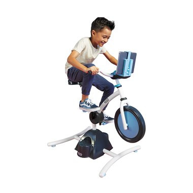 Pelican Explore & Fit Cycle™ Fun Fitness Adjustable Exercise Equipment Kids Stationary Bike wit... | Indigo (CA)