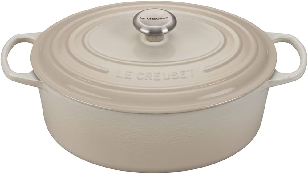 Le Creuset 5 Qt. Signature Oval Dutch Oven w/Additional Engraved Personalized Stainless Steel Kno... | Amazon (US)