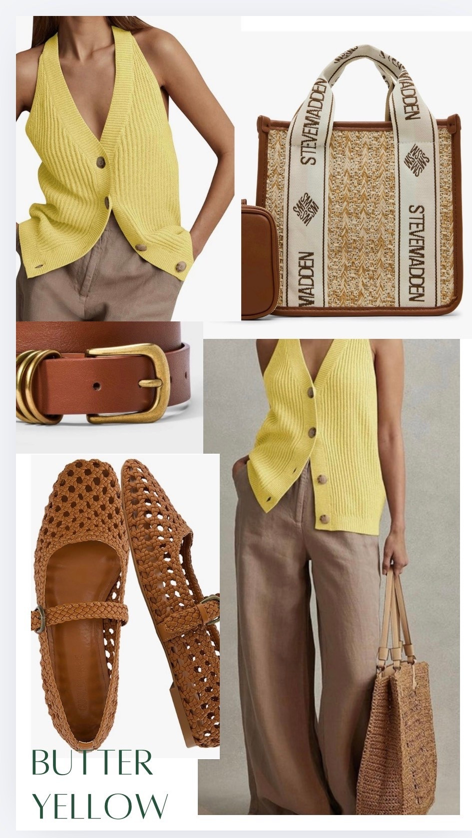 Love this look with the butter yellow vest! Shop it all here!
