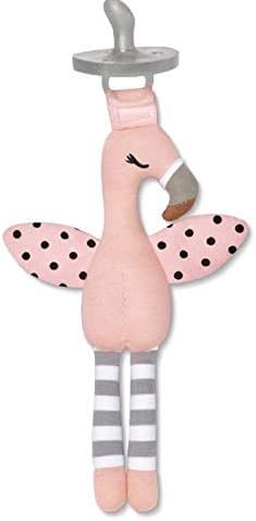 Apple Park Organic Farm Buddies - Franny Flamingo Pacifier Buddy, Baby Toy for Newborns and Infan... | Amazon (US)