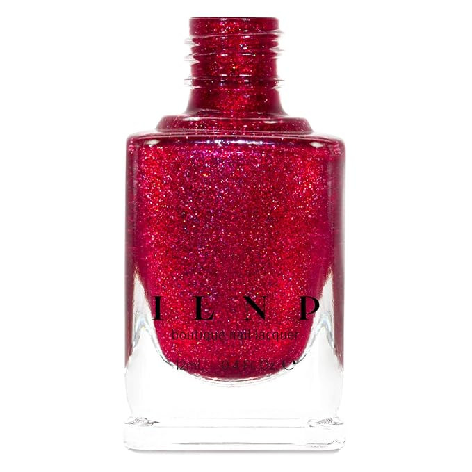 ILNP Say Love - Ruby Red Holographic Nail Polish, Chip Resistant, 7-Free, Non-Toxic, Vegan, Cruel... | Amazon (US)