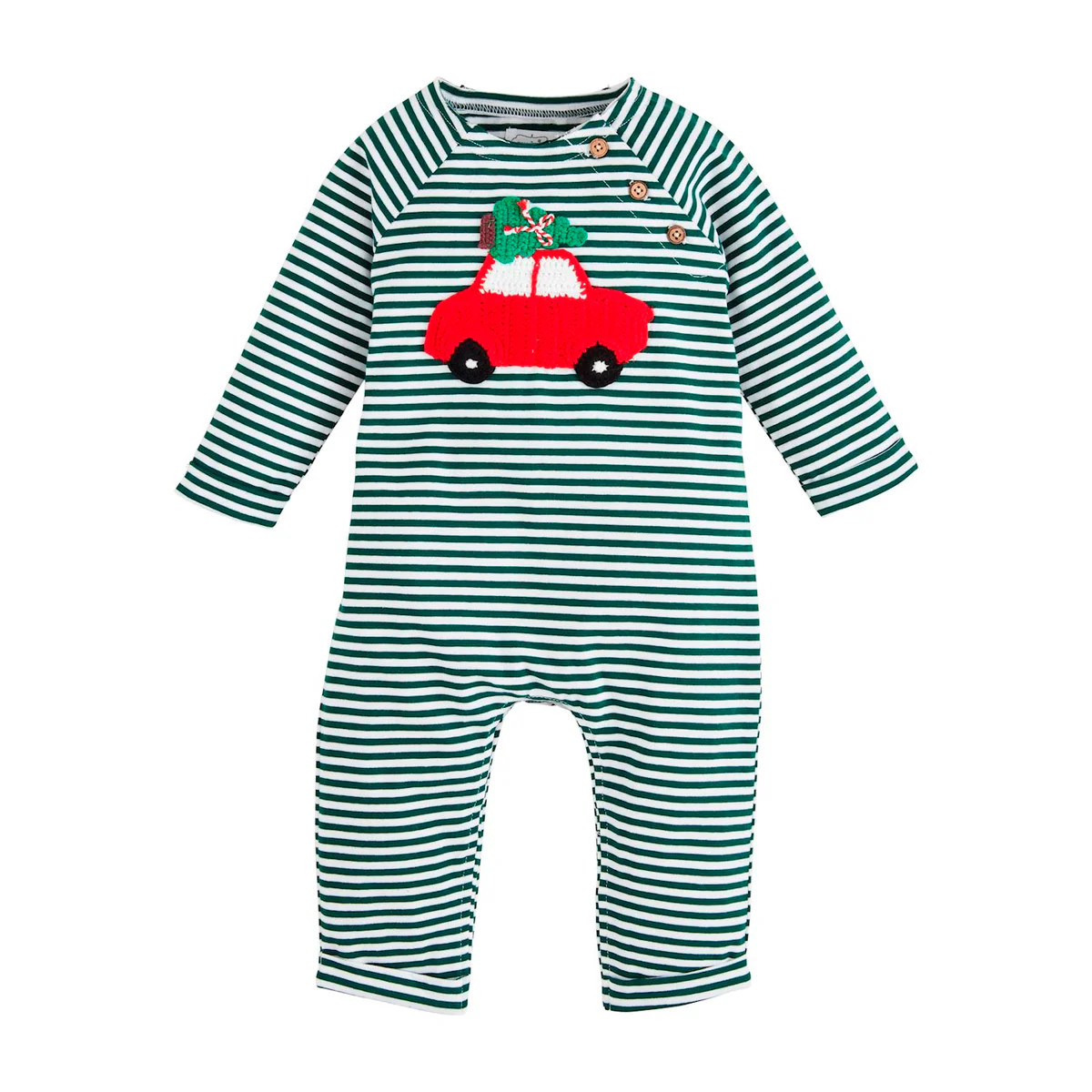 Christmas Car Crochet Romper | Classic Whimsy
