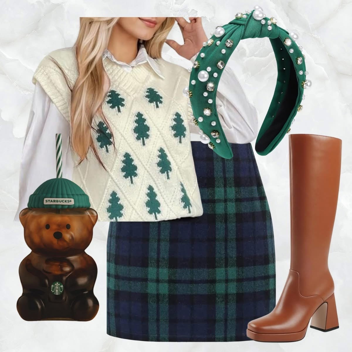 Holiday outfit idea, pretty in preppy plaid! 

#LTKFindsUnder50 #LTKootd #LTKHoliday
