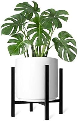 Mkono Plant Stand - EXCLUDING Plant Pot, Mid Century Modern Tall Metal Pot Stand Indoor Flower Po... | Amazon (US)