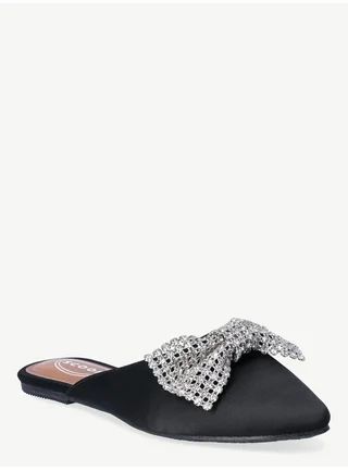 Scoop Women’s Point Toe Slingback Mules with Bow | Walmart (US)