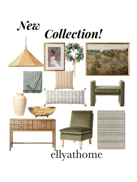 New collection coming December 26 from Studio McGee at Target! Shop artwork, hanging lights, table lamps, olive green velvet side chairs, ottomans, framed artwork, throw pillows and throw blankets, area rugs, greenery, wreaths, vase, gold bowl. spring views. Traditional, modern traditional, classic style decor. Home decor accessories, interior styling. Shop early, popular selections sell out quickly. Free shipping. 

#LTKFind #LTKhome #LTKunder50