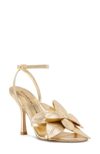 Stuart Weitzman Paradise 100 Sandal in Golden at Nordstrom Rack, Size 6.5 | Nordstrom Rack
