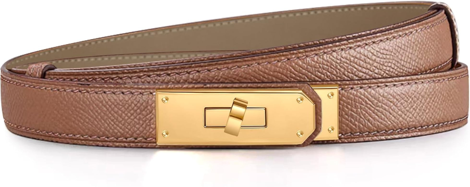 YUGDRUZY Women's Belts Skinny Leather Ladies Belts for Women Belts Adjustable Ladies Belts for Wo... | Amazon (UK)