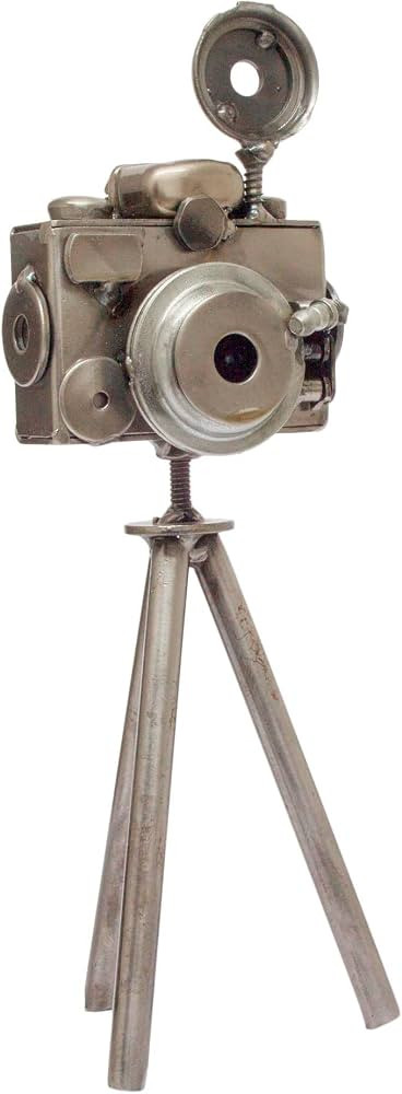 NOVICA Metallic Eco-Friendly Metal Sculpture, 10.25" Tall, 'Rustic Camera' | Amazon (US)