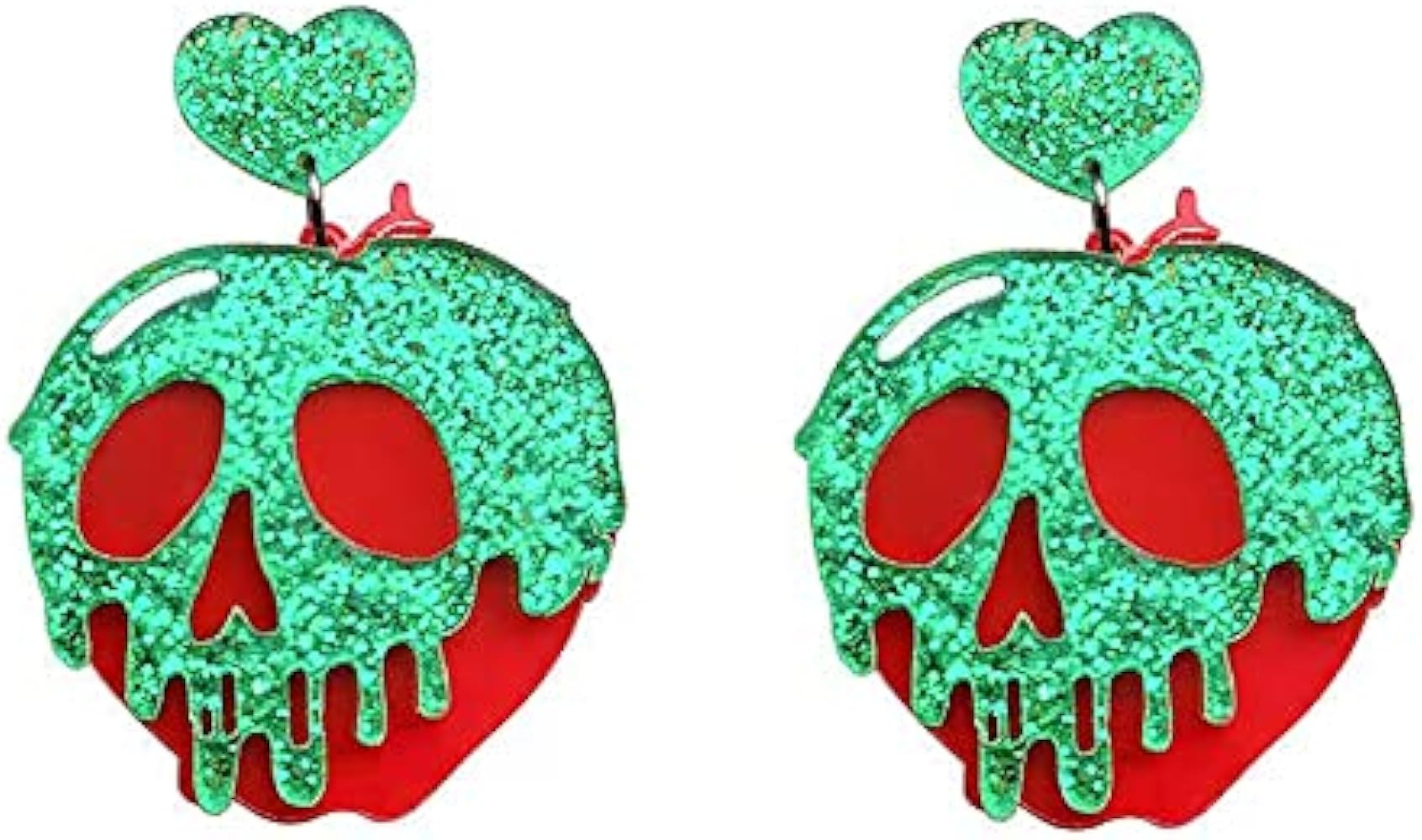 Poison Apple Snow White Witches Earrings for Women. Cute Halloween Cosplay Earrings for Women, Te... | Amazon (US)