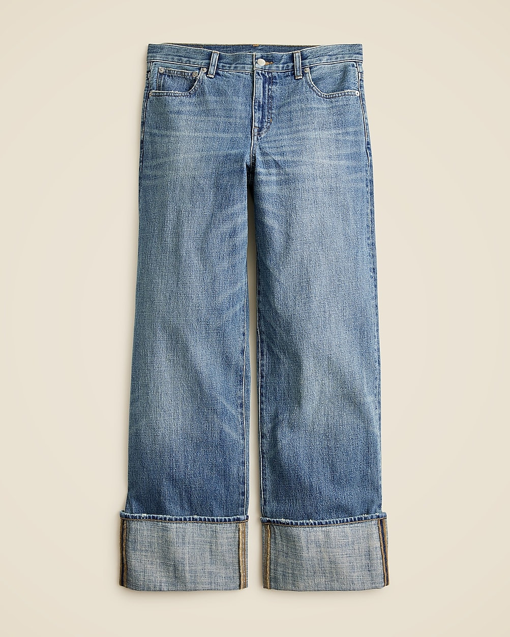 Cuffed lower-rise wide-leg jean | J. Crew US