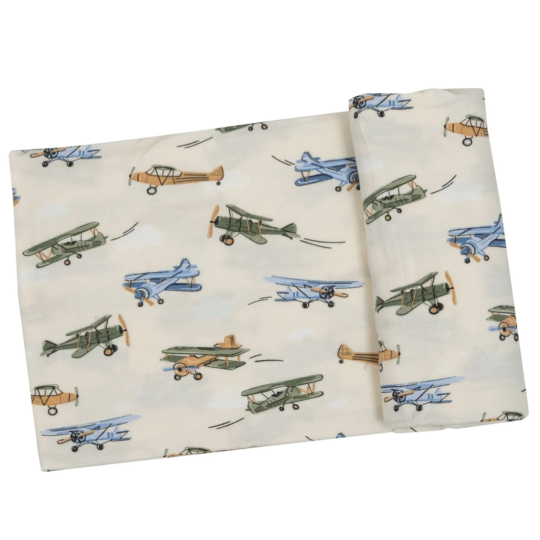 Stretch Swaddle, Vintage Airplane | SpearmintLOVE