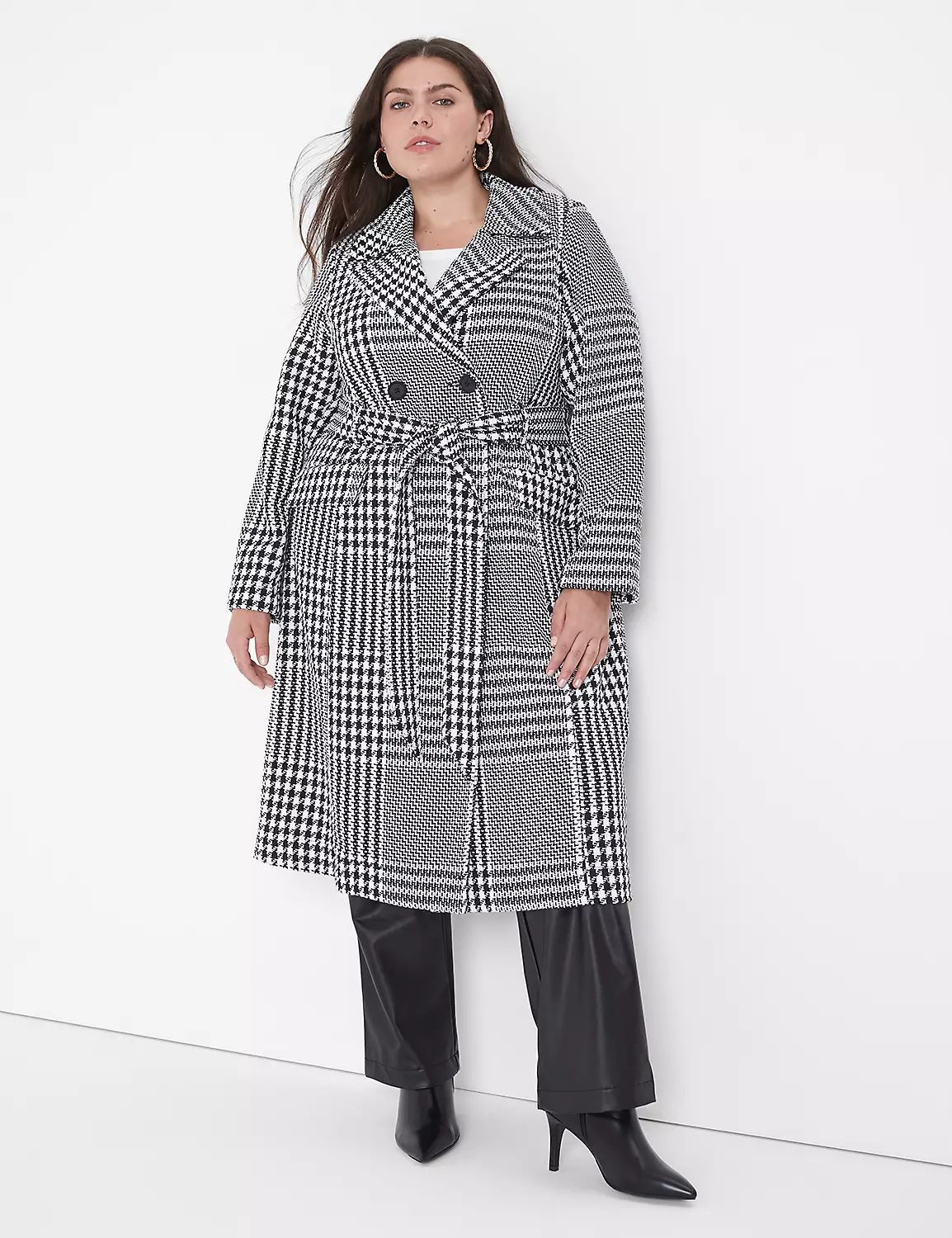 Double-Breasted Plaid Coat | LaneBryant | Lane Bryant (US)