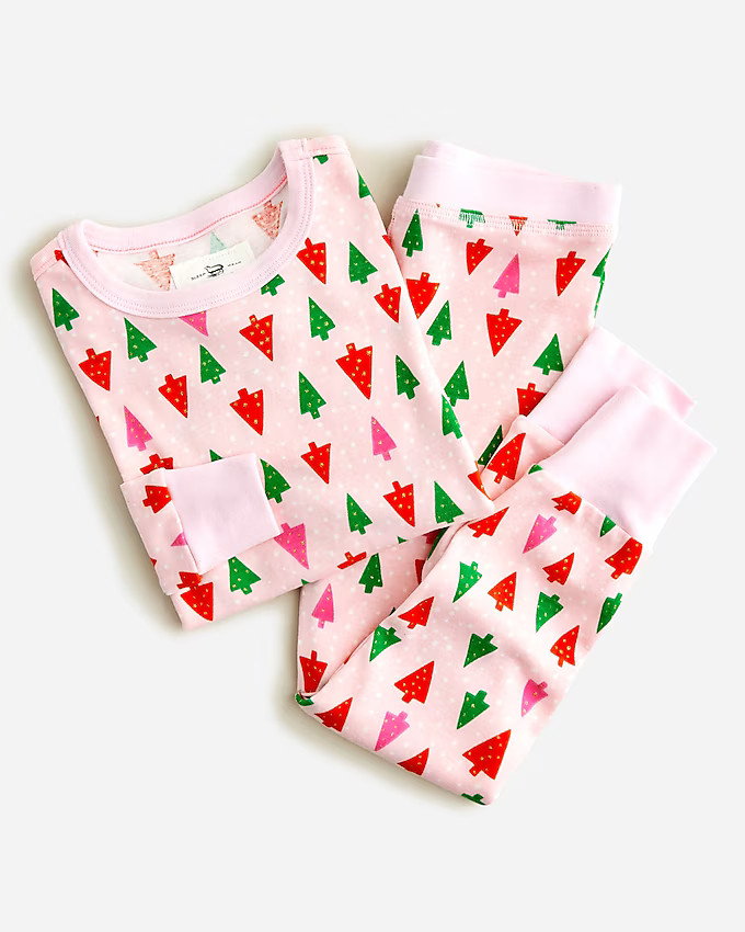 Girls' long-sleeve printed sleep set | J. Crew US
