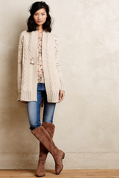 Handknit Star-Stitch Cardigan | Anthropologie (US)