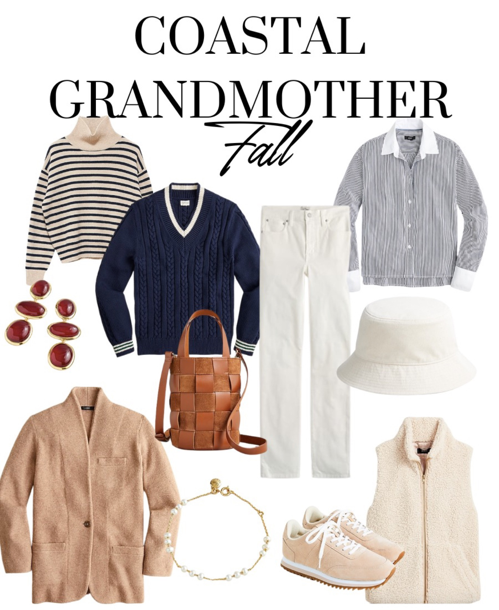 Coastal grandmother vibes for fall from J Crew. Cozy, preppy, coastal grandma. Give me all the Sherpa vests and bucket hats this fall  #coastalgrandmother #coastalchic #jcrew #coastalfall

#LTKSeasonal #LTKworkwear #LTKstyletip