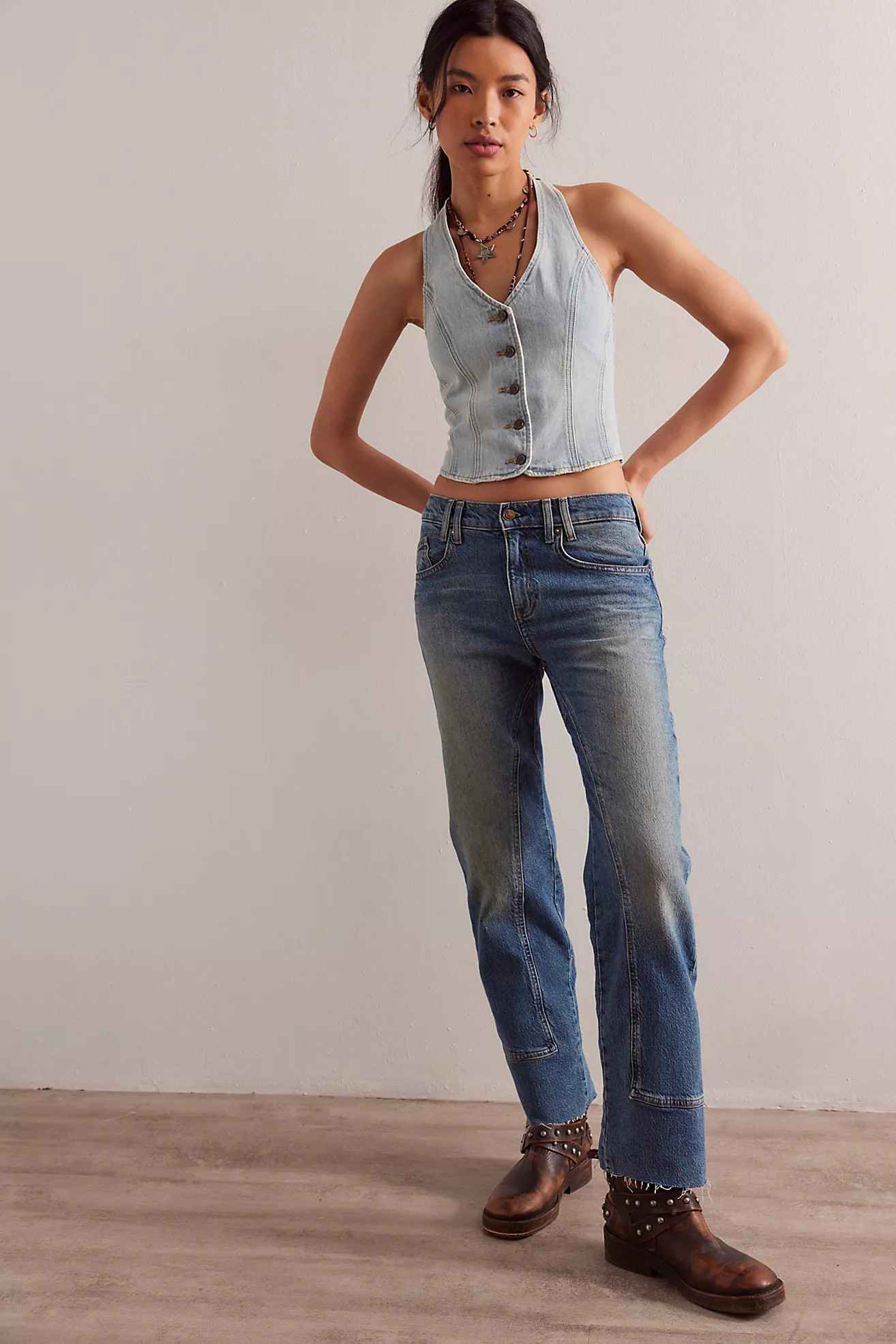 We The Free Risk Taker Mid-Rise Jeans | Free People (Global - UK&FR Excluded)