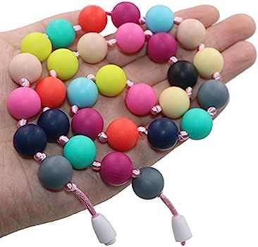 Sensory Chew Necklace for Boys Girls, Silicone Chewy Jewelry for Autism ADHD SPD Kids Oral Motor ... | Amazon (US)