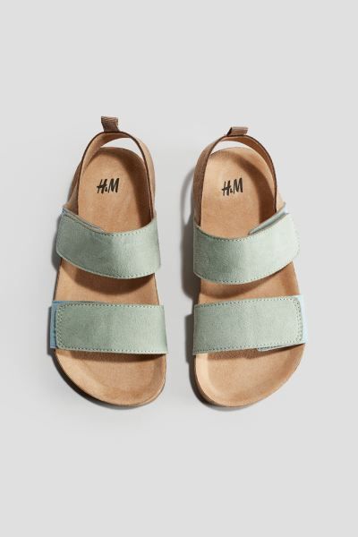 Ankle Strap Sandals - Light green/light blue - Kids | H&M US | H&M (US + CA)