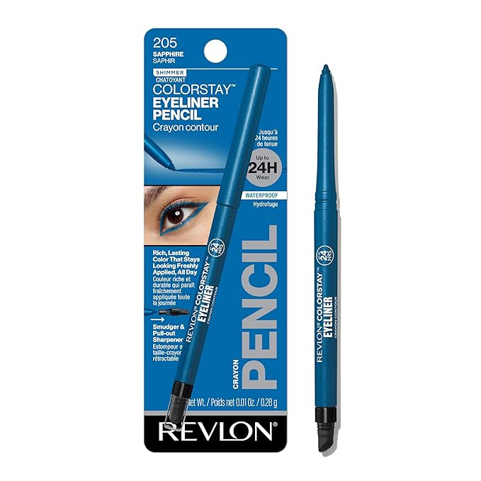 Revlon ColorStay Pencil Eyeliner with Built-in Sharpener, Waterproof, Smudgeproof, Longwearing Ey... | Amazon (US)