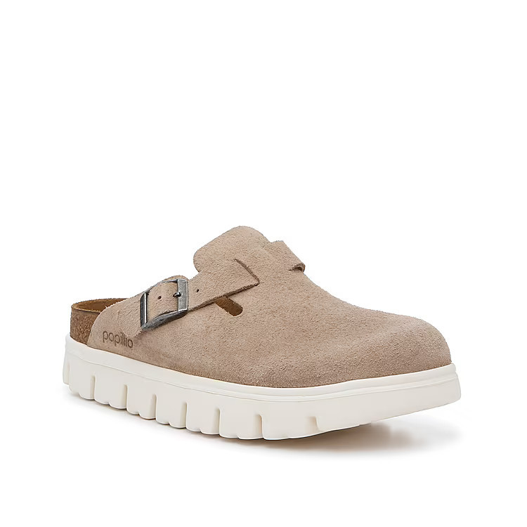 Birkenstock Papillio by Birkenstock Boston Clog | Women's | Beige | Size EU 36 / US Womens 5-5.5 / Mens 3-3.5 | Clogs | Platform | DSW