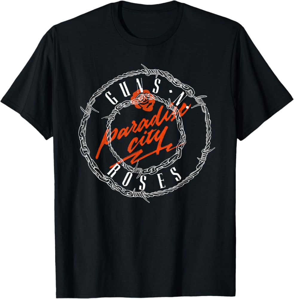 Official Guns N' Roses Paradise Logo T-Shirt | Amazon (US)
