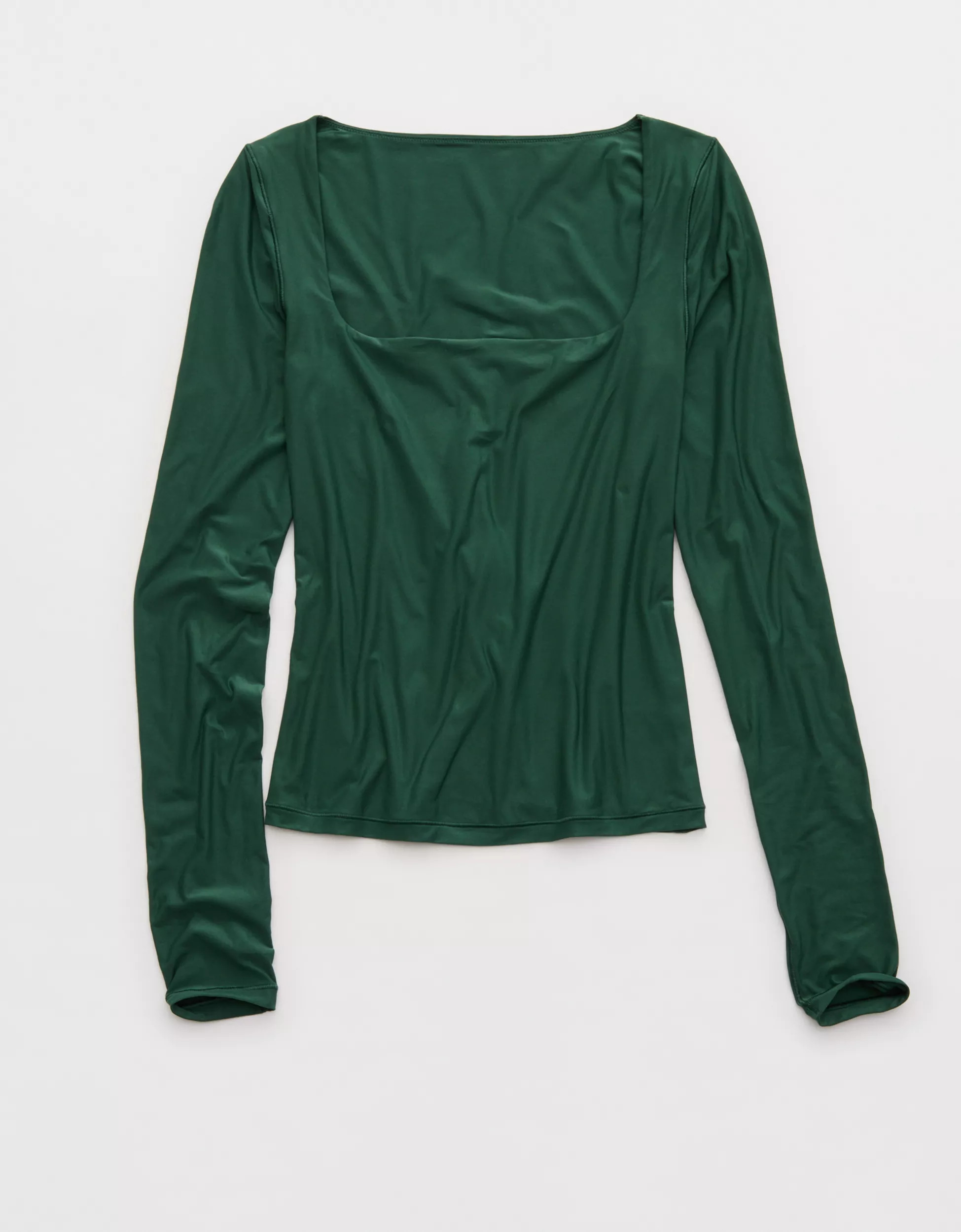 SMOOTHEZ Square Neck Long Sleeve T-Shirt | Aerie